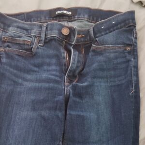 Express Women's Dark Blue Skinny Jeans
